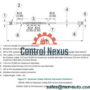 3300 XL Extension Cable 330130-040-00-CN Bently Nevada - Image 3